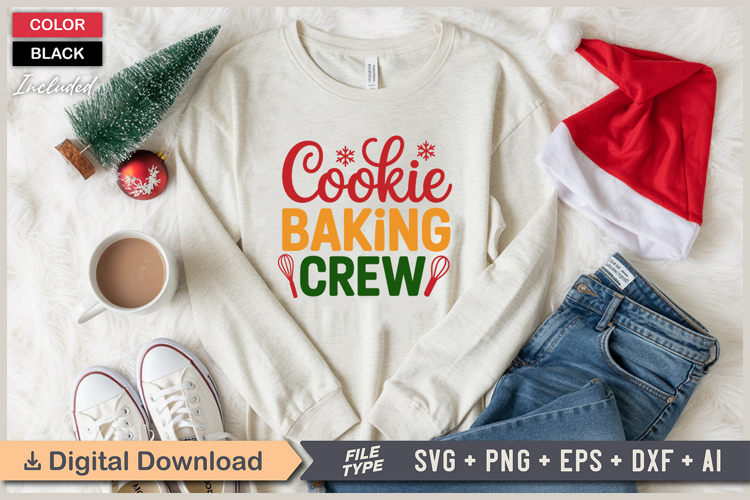 Cookie Baking Crew SVG | Christmas SVG | Holiday SVG | Xmas