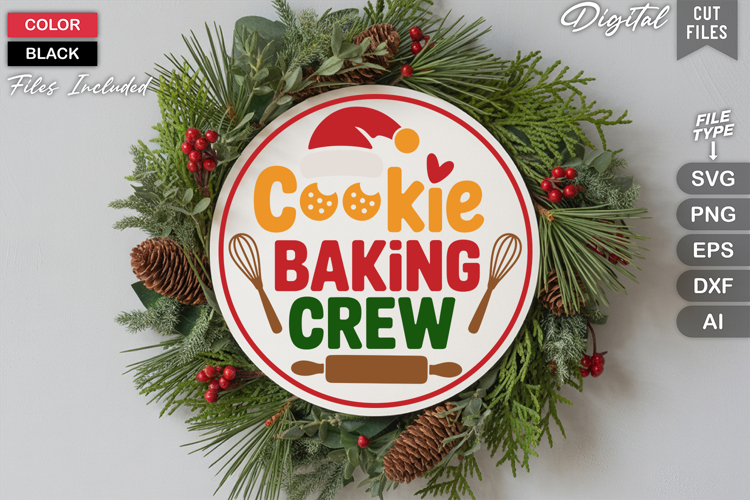 Round Christmas Svg Image 22