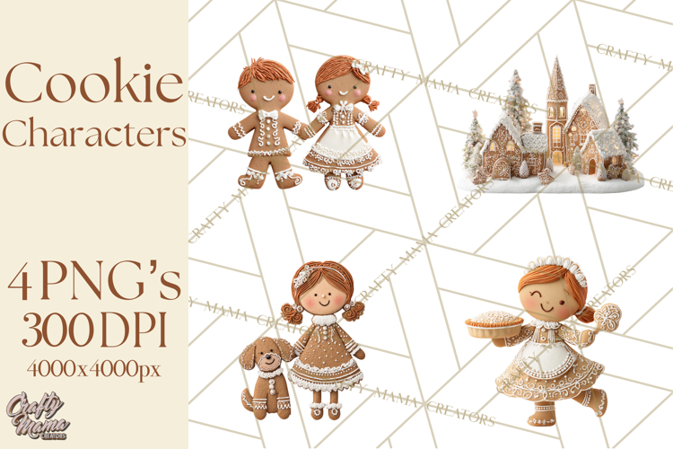 Gingerbread Men Clipart Image 19