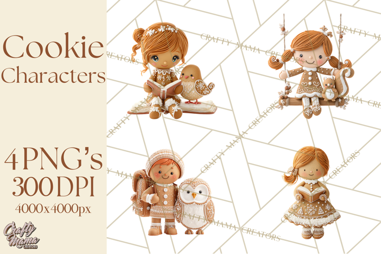 Gingerbread Men Clipart Image 3