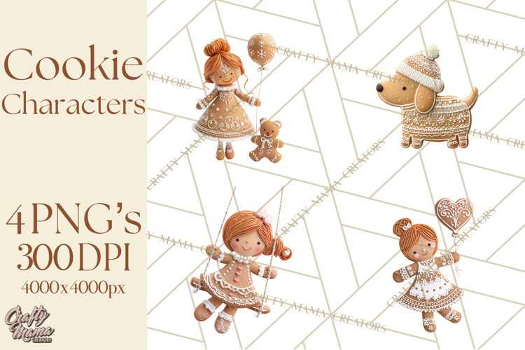 Gingerbread Men Clipart Image 4