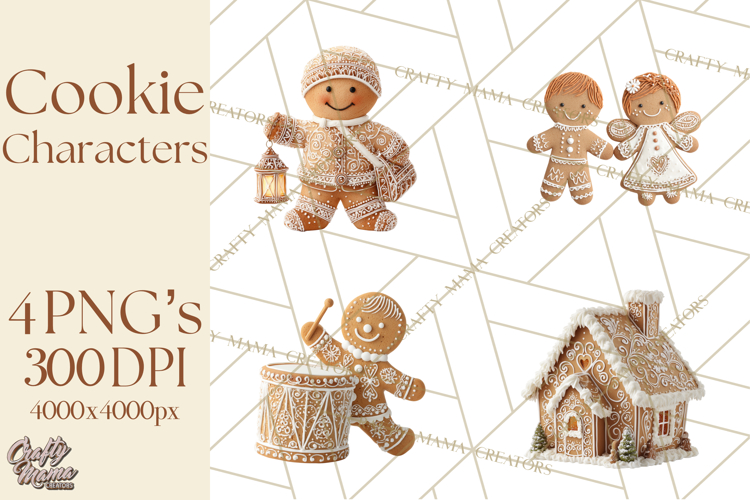 Gingerbread Men Clipart Image 8