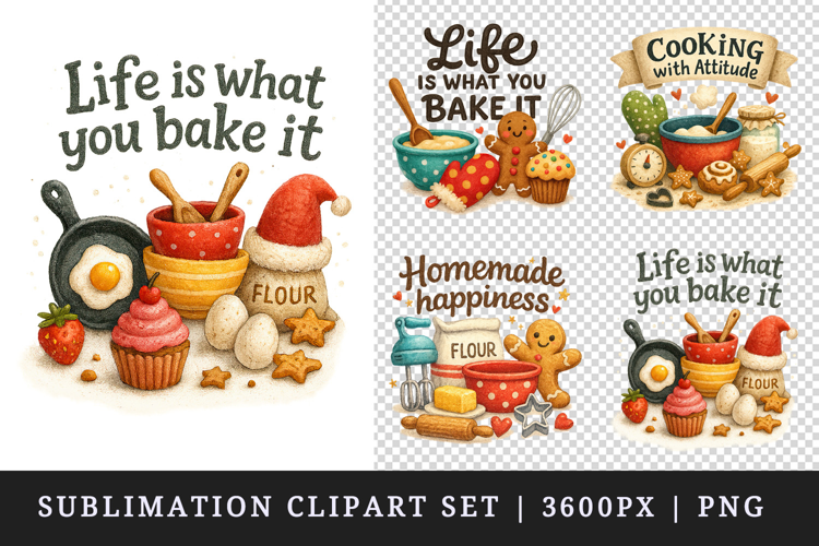 Cooking and Baking clipart printable sublimation design png
