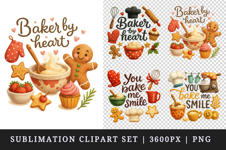 Cooking and Baking clipart printable sublimation design png