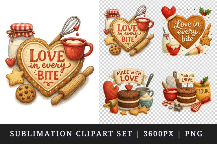 Cooking and Baking clipart printable sublimation design png