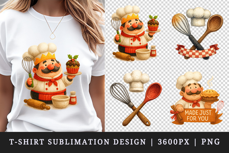Cooking and Baking t-shirt printable sublimation design png