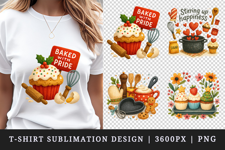 Cooking and Baking t-shirt printable sublimation design png