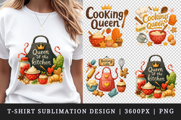 Cooking and Baking t-shirt printable sublimation design png