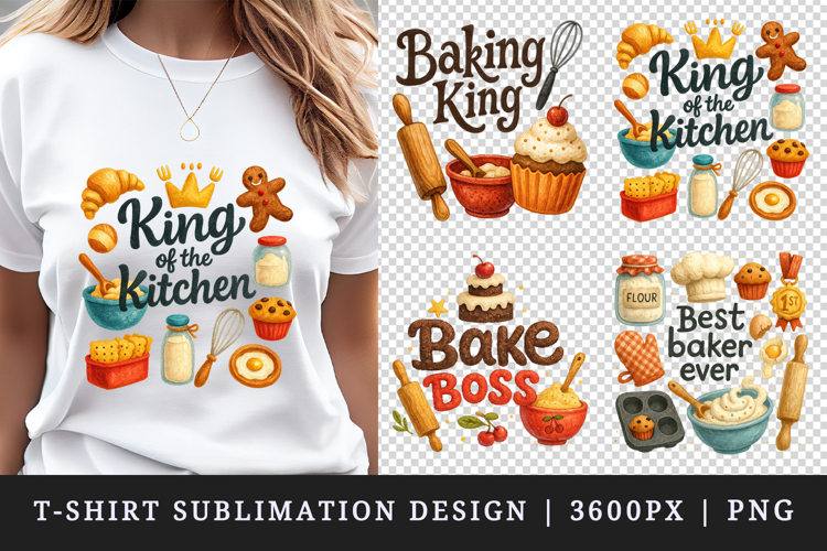 Cooking and Baking t-shirt printable sublimation design png