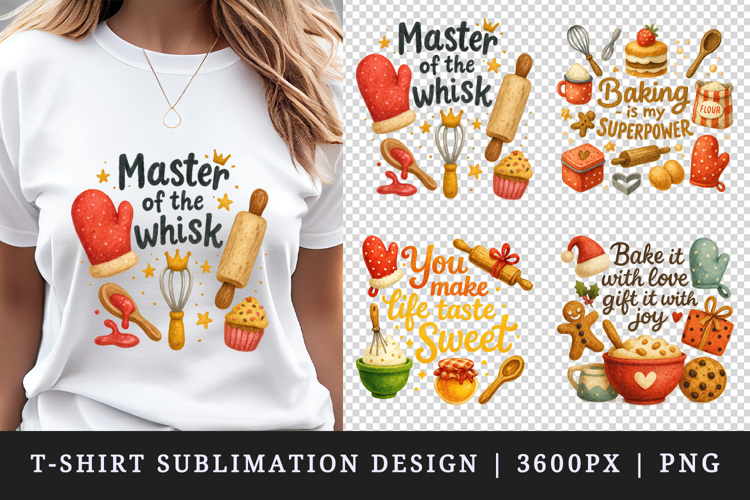 Cooking and Baking t-shirt printable sublimation design png