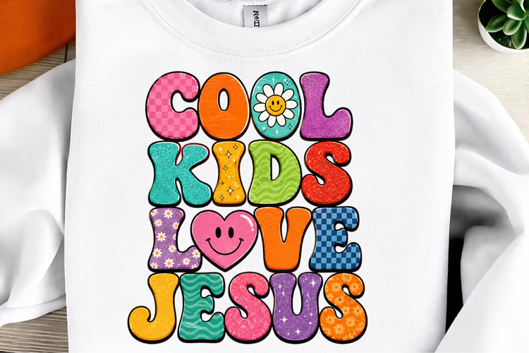 Cool Kids Love Jesus Christian Faith PNG