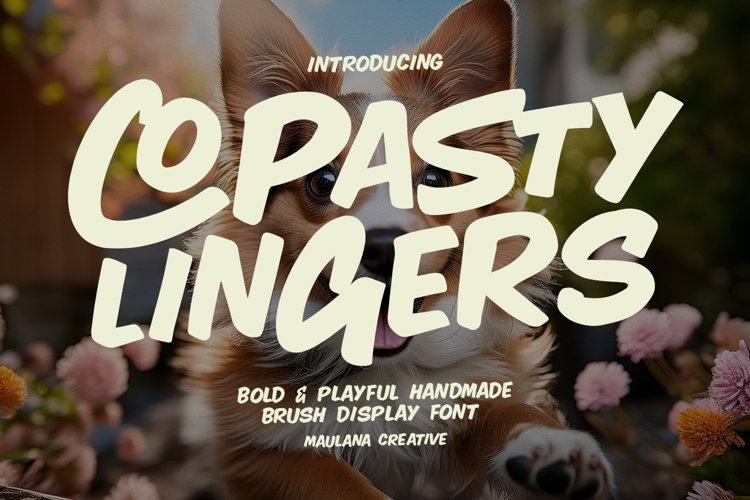 Copasty Lingers Bold Playful Handmade Brush Font