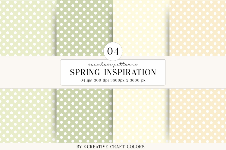 Pastel Polka Dot Seamless Patterns, digital papers,