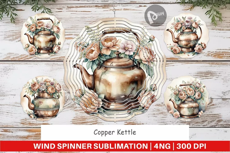 Wind Spinner Copper Kettle