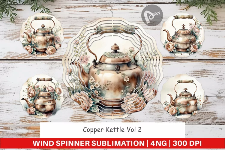 Wind Spinner Copper Kettle