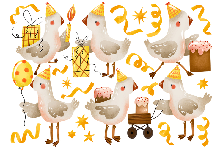 Geese Clipart Image 17