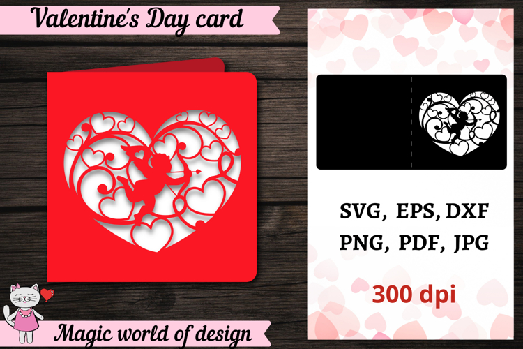 Valentines Day Card SVG | Papercut | 3D Crafts