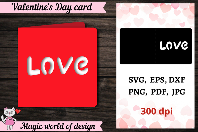 Valentines Day Card SVG | Papercut | 3D Crafts
