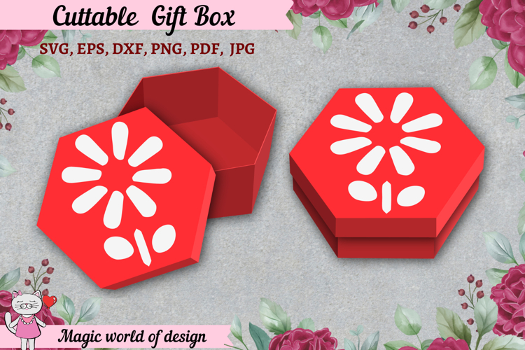 Elegant paper cutout box svg for sister gift example image 1