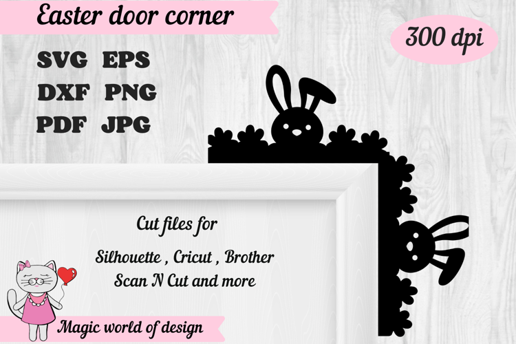 Easter Decoration| Door Corner |Easter Bunny Door Sign