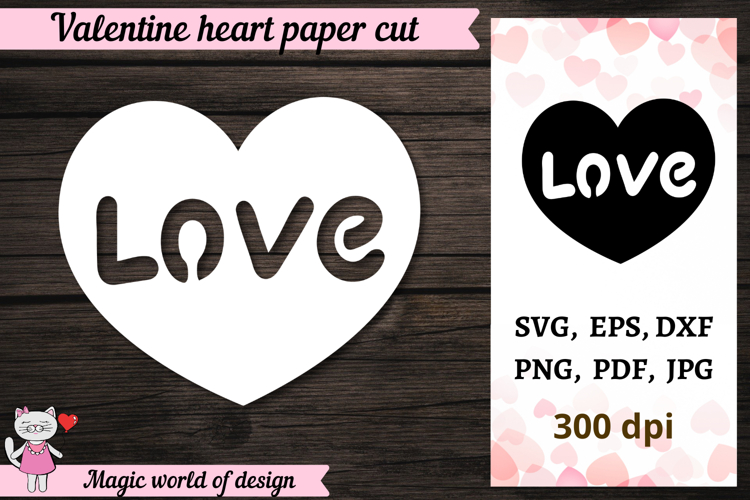 Valentine day Card Svg| Love Heart card