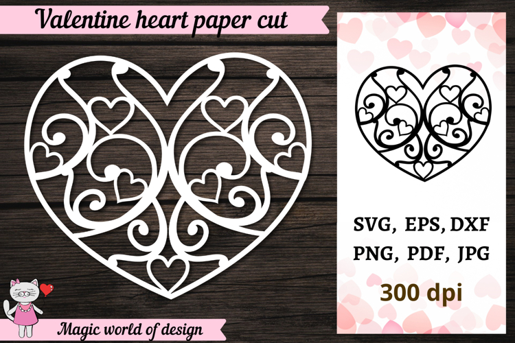 Heart SVG templates, Love Card Svg
