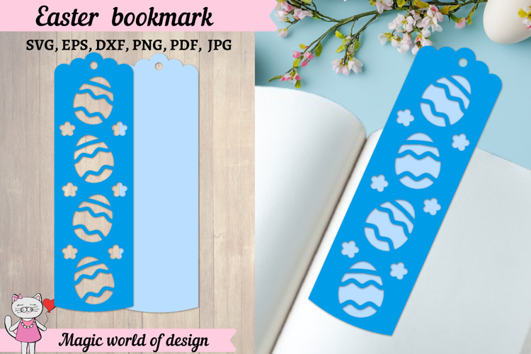 Easter Bookmark SVG Cut Files, Bookmark Papercut