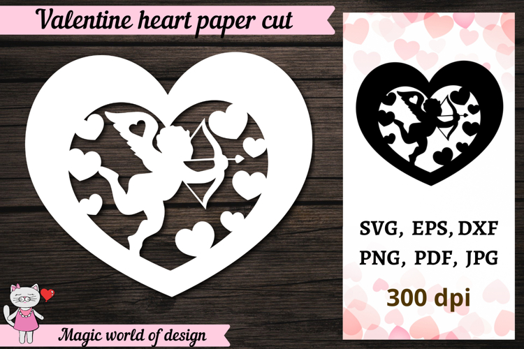 Heart 3D Layered Mandala SVG