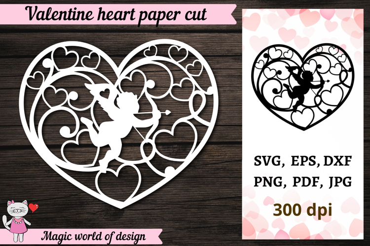 Heart SVG templates, Love Card Svg
