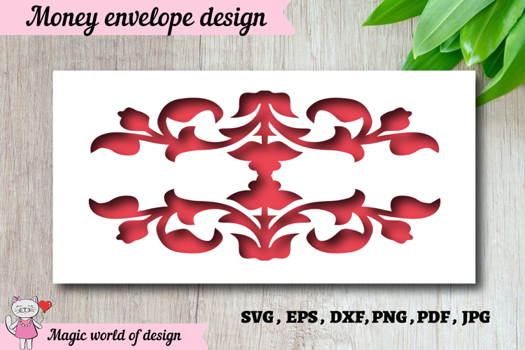 Happy Birthday Money Envelope Paper Cut SVG