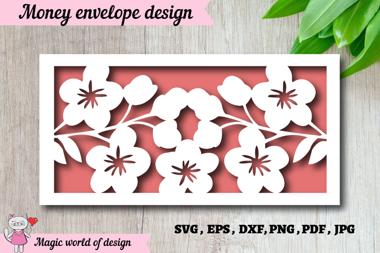 Paper Cut Birthday Money Envelope SVG