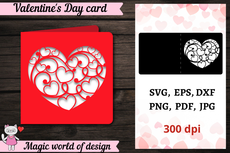 Valentines Day Card SVG | Papercut | 3D Crafts