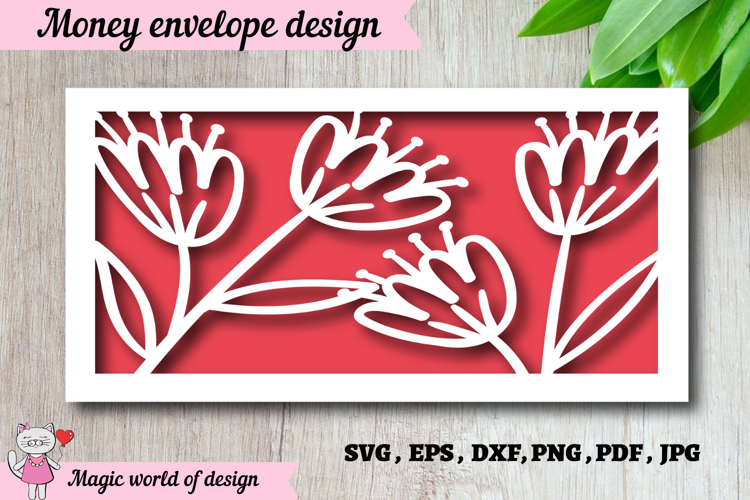 Paper Cut Birthday Money Envelope SVG