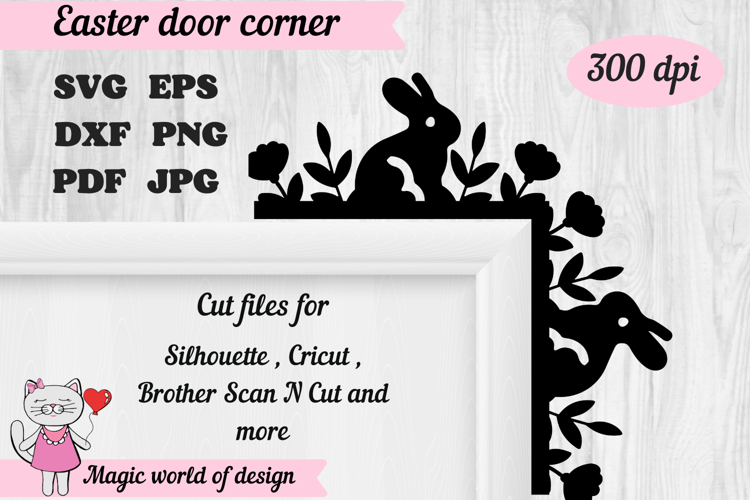Easter Decoration| Door Corner |Easter Bunny Door Sign