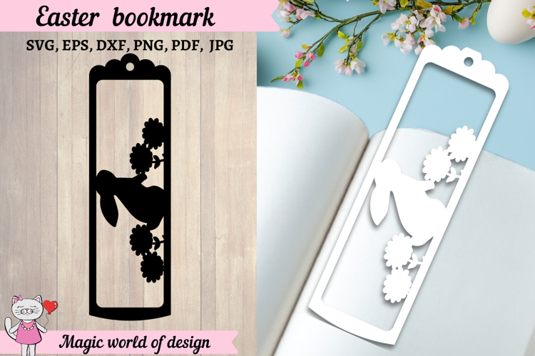 Easter bookmark template svg