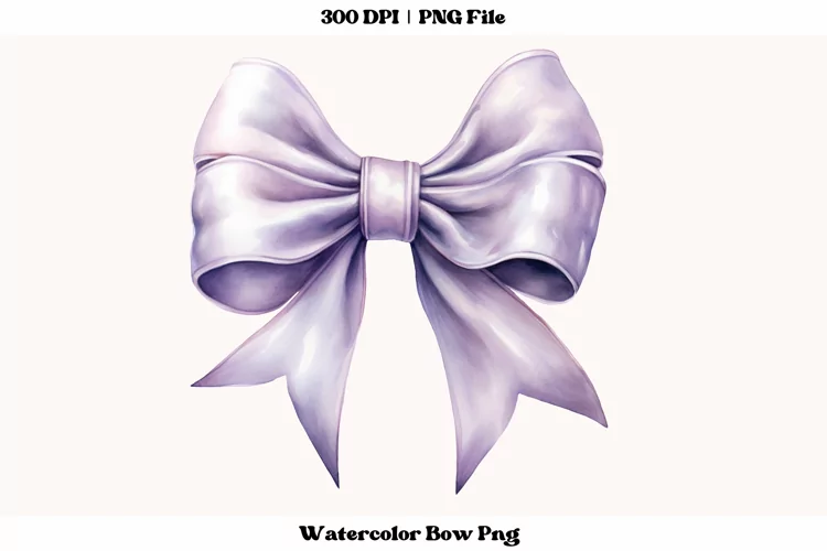 Coquette Bow Png | Bow Sublimation | Watercolor Bow Clipart