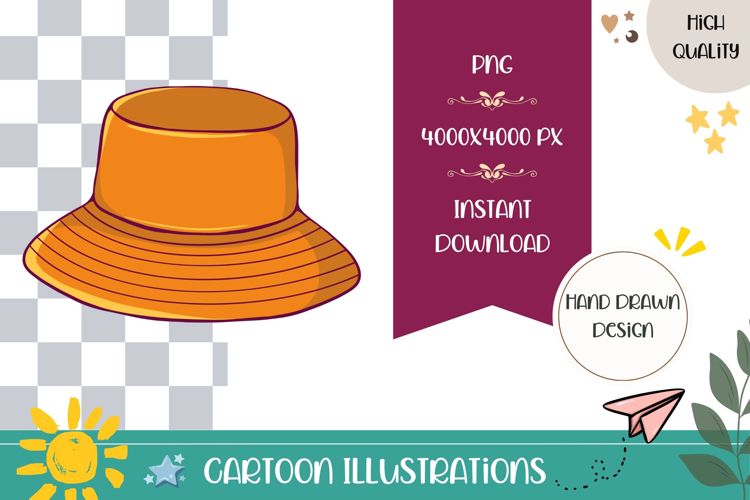 Hand Drawn Panama Hat Illustration, Cartoon Panama Hat PNG