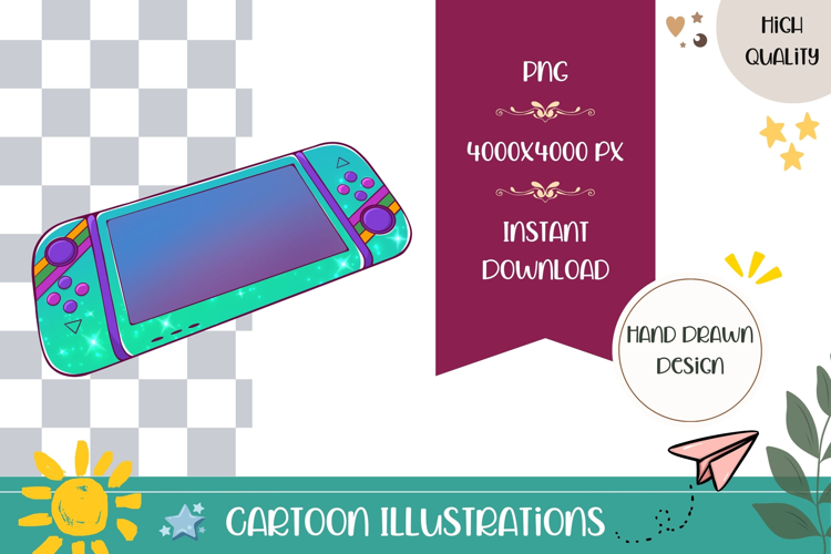 Hand Drawn Gamer Controller Illustration PNG