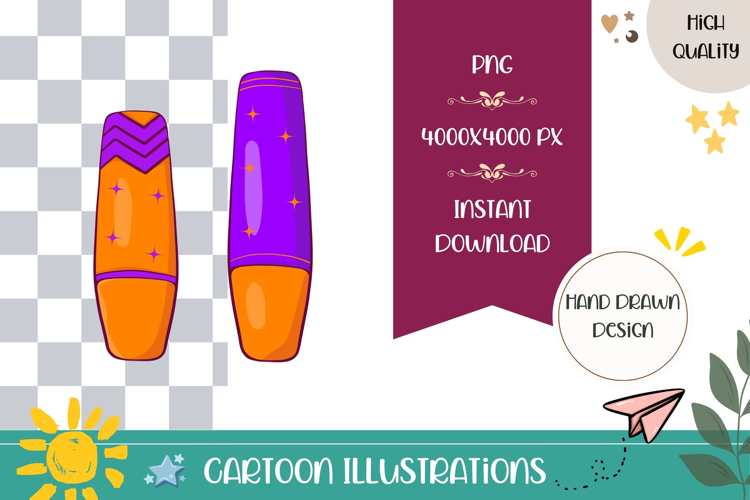 Hand Drawn School Supplies Illustration, Markers PNG