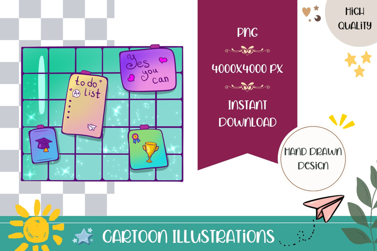 Hand Drawn Board Illustration, Cartoon Board PNG