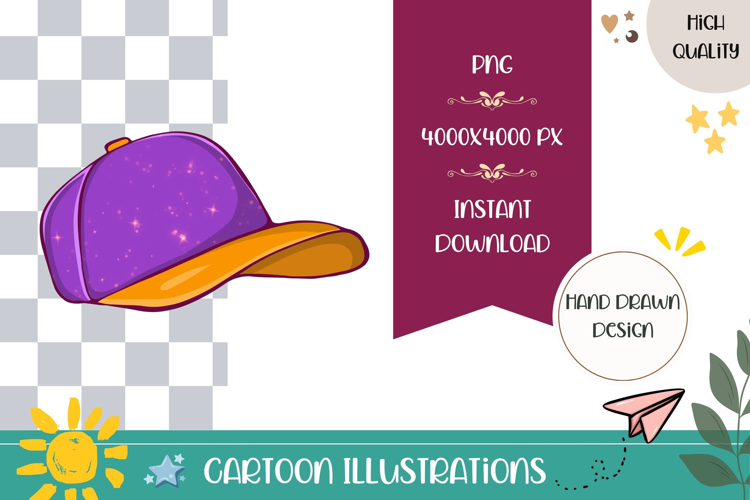 Hand Drawn Cap Illustration, Cartoon Cap PNG