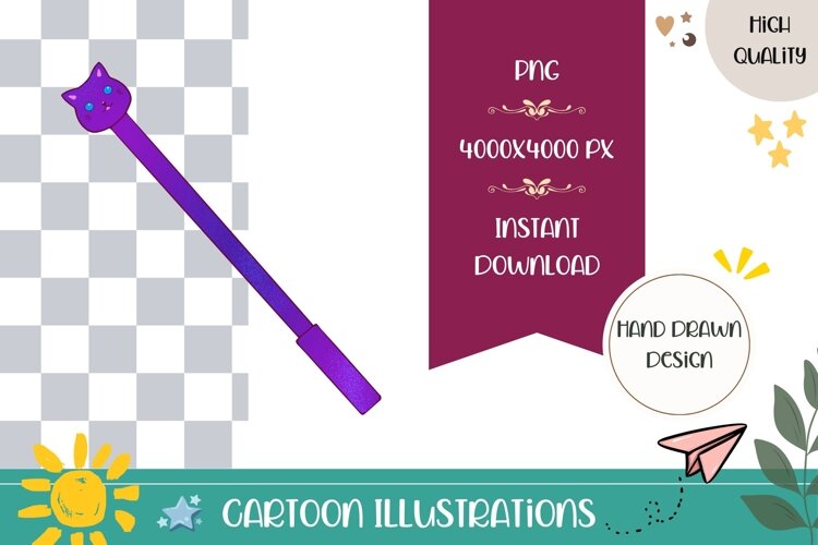 Hand Drawn Pen Illustration, Cartoon Pen PNG example image 1