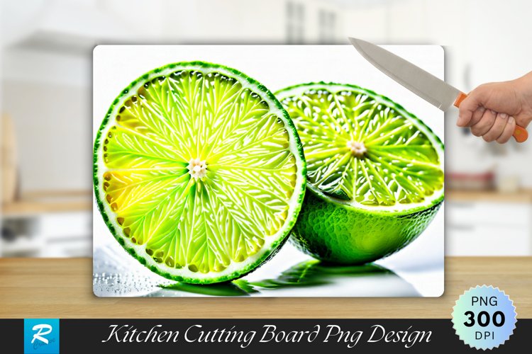 Lime Cutting Board Sublimation Design example image 1