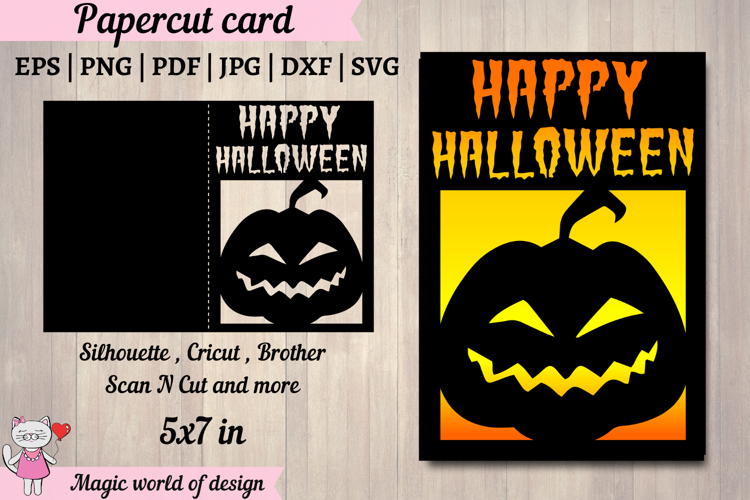 Happy Halloween Layered Card svg