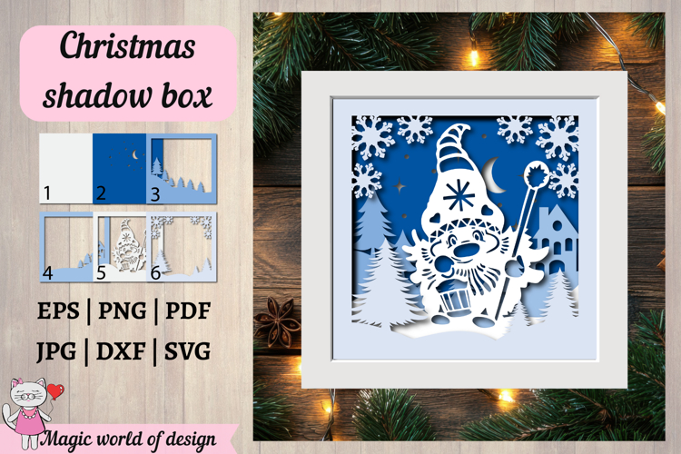 Christmas Shadow Box Svg Image 17