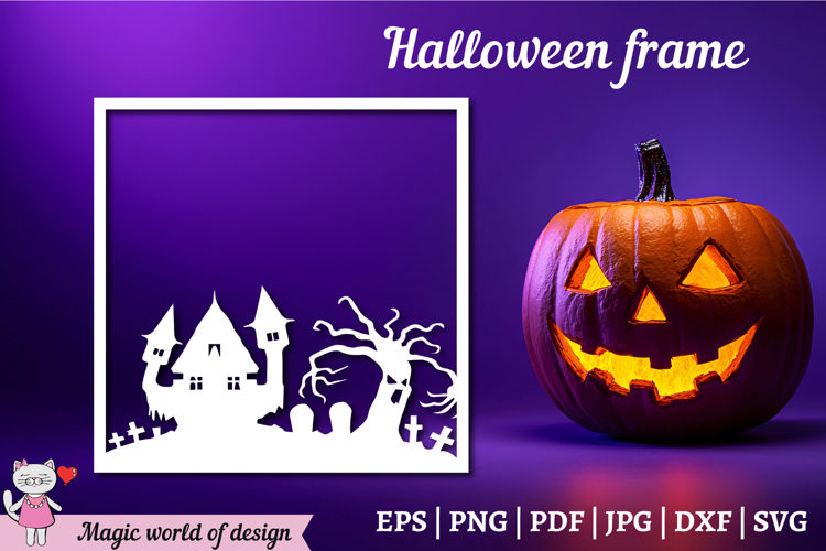 Halloween Frame svg file for Cricut