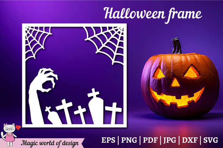 Halloween Frame svg file for Cricut