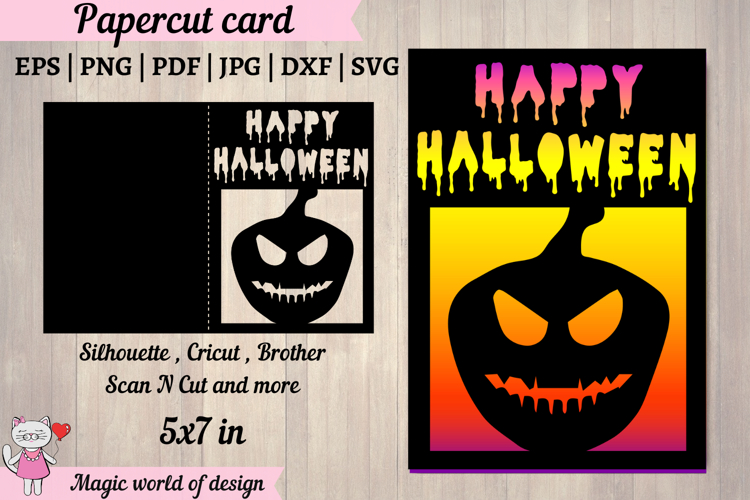 Happy Halloween Layered Card svg