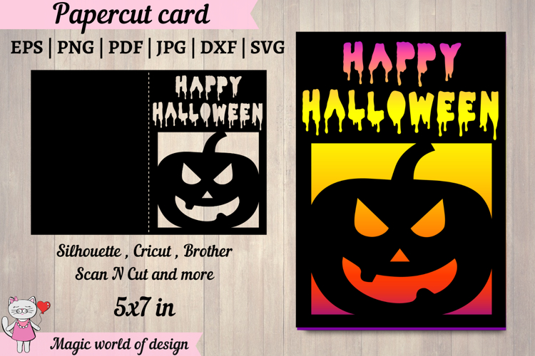 Happy Halloween Layered Card svg