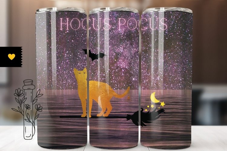 Halloween Tumbler Sublimation Design example image 1